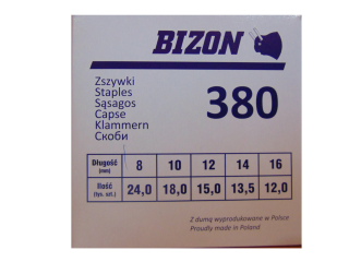 Čalúnené svorky Bizon Bea 380/8 24 000 ks