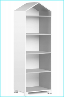 Úložný regál, polica do izby - Detská knižnica rozprávka House Gray Collection Mirir