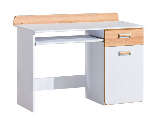 Detský písací stôla do detskej izby - Lorento 10 White Youth Gaming Desk