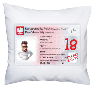 Vankúš na spanie - Foto vankúš ako dôkaz s fotografickým darčekom pre 18