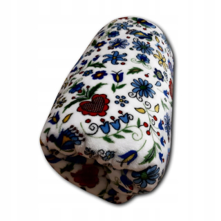 Prikrývka, prehozy na posteľ - velor deka tváre mäkký velor kashubian vzor