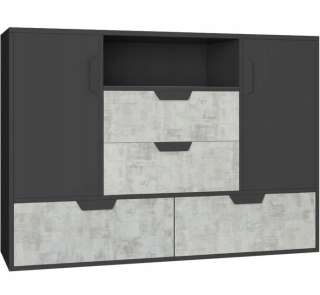 Komoda do detskej izby - Kostol 120 mládežnícke dieťa 120 Gray Nano 07