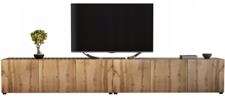 Skrinka pod TV - Zásuvky pre televízor RTV TV 300 cm dub Wotan Oak