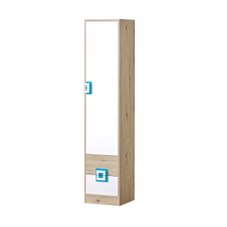 Regál do detskej izby - Nábytok NICO_05 Bookcase 40 Plné dubové svetlo / biele