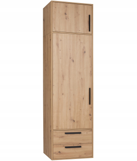 Šatníková skriňa do študenskej izby - 400 cm šatníka oblečenia s 2 zrkadlami, 4 zásuvky!