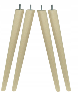 Nábytkové nožičky - Drevená buková noha 45 cm s kolíkom M8