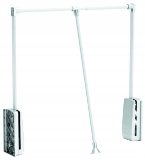 Výsuvný vešiak - Pantograf Strong Biały/Chrome 69-92 cm, 10 kg