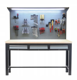 Pracovný, dielenský stôl - Workshop Table Polish Pracovná tabuľka s rozšírením