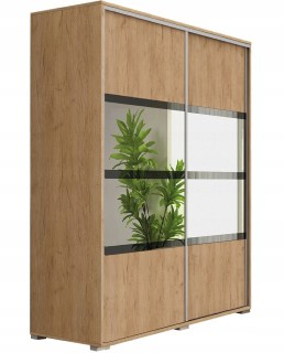 Šatníková skriňa do študenskej izby - Salon s vysokým zrkadlom pre spálňu 125x245 A9