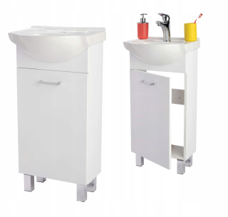Kúpeľňové zostava nábytku - Kúpeľňa, skrinka, knižnica, Ola 4F+S 60 cm