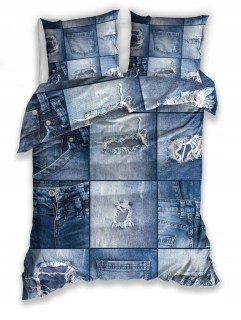 Kompletný set posteľných obliečok - Saténový saténový satén 200x220 kvety