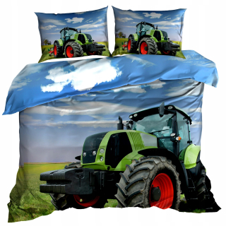 Kompletný set posteľných obliečok - posteľná bielizeň traktorov 160/200 Farmárový traktor