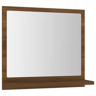 Kúpelňové zrkadlo - Vidaxl kúpeľňové zrkadlo, hnedý dub, 40x10,5x37