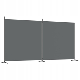 Stena, paraván do spálne - Vidaxl 2-Bar Screen, Anthracite, 348 x 180