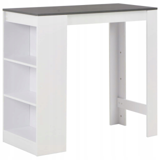 Kuchynský stôl - Vidaxl barový stôl s policami 110x50x103cm