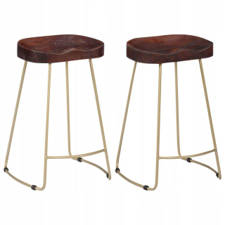 Stolík, taburetka - Vidaxl Gavin Bar Stools, 2 ks, masívne drevo