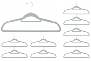 Vešiak do predsiene - Maxi Velor Hanger Set 100 Gray