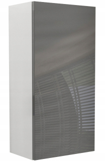 Skrinka do kúpeľne - Závesná skrinka so zrkadlom do kúpeľne dub 80 cm SF